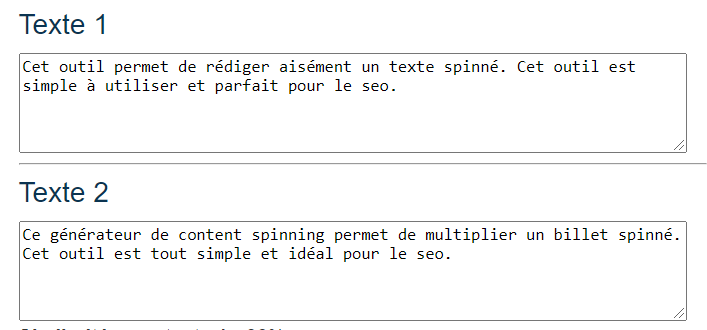 résultat outil content spinning